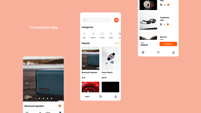 E-Commerce Mobile App ui