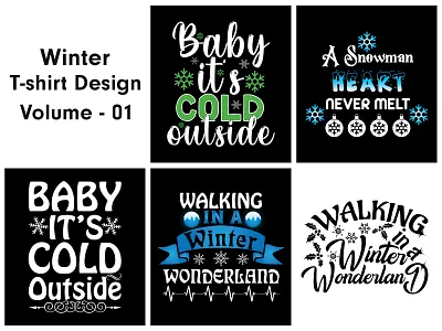 Winter T-shirt Design graphic design t shirt design tshirt ui uiux ux winter winter t shirt winter t shirt design