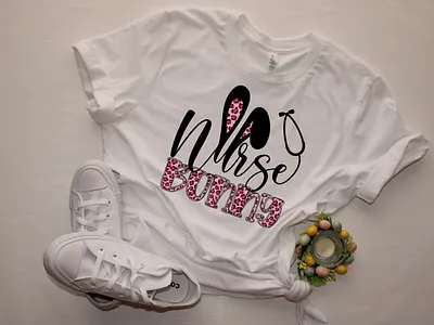 💥Nurse Bunny Life💥 craft design design easter bunny hozomarket illustration jpg nurse life png svg