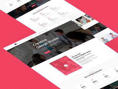 Creative design agency website agency branding clean company creative agency design design studio digital digital agency landing page design minimal minimalism modern studio ui ui design ux design web design website website design