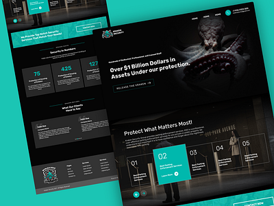 Kraken Security Group | Landing Page Design design graphic design landing page ui web web design website website design