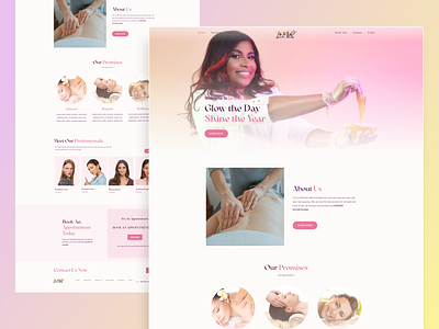 Lemiel Spa | Website Design & Development design graphic design landing page spa ui wax web web design website