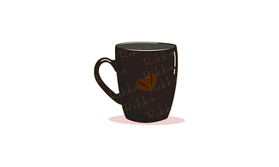 A Cup Of Coffee affinity design black cup a coffee design graphic design illustration imagination instagram vector