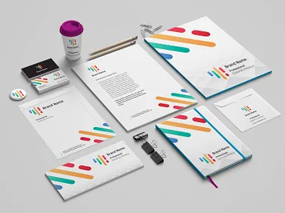 Stationery / Branding Mock-Up branding mockup creative logo mockup modern design stationery branding mock up vector