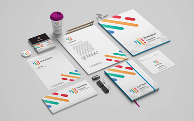 Stationery / Branding Mock-Up branding mockup creative logo mockup modern design stationery branding mock up vector