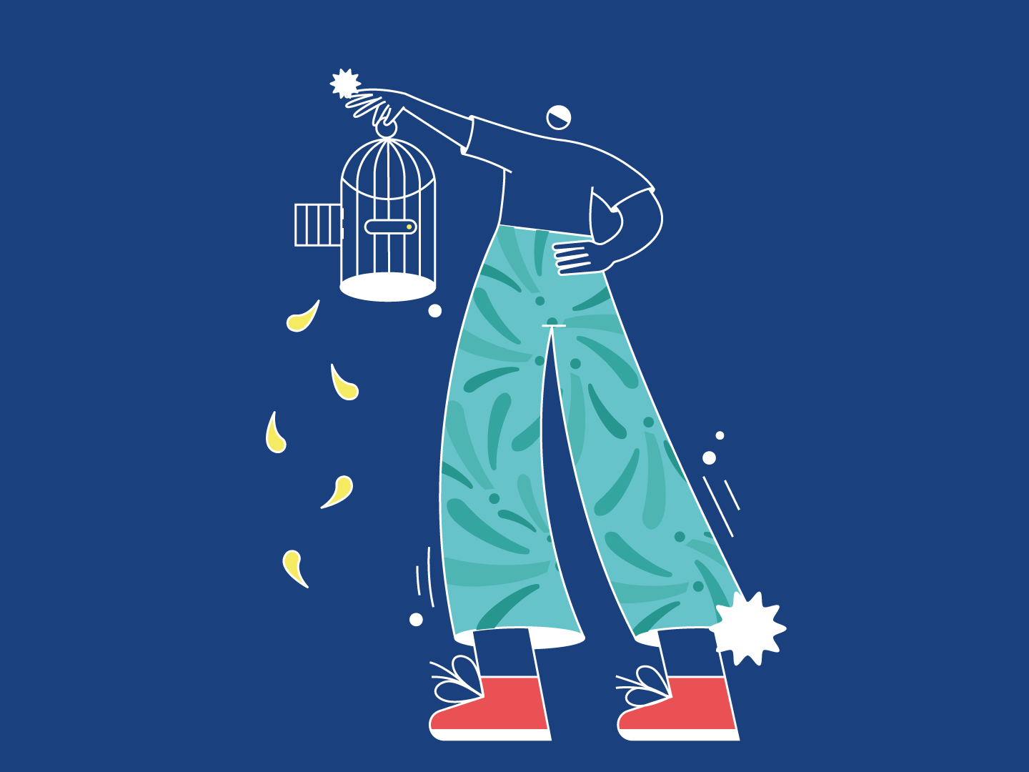 Nothing to see here illustration