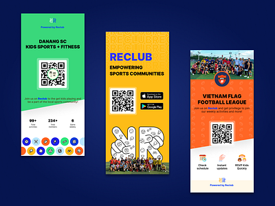 Reclub Standee Design - Rollup Banner branding print design standee design