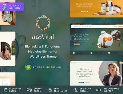 BioVital - Functional Medicine Doctor WordPress Theme biohacking biohacking website cmsmasters functional medicine health theme healthcare web design medical website web design website design wordpress theme