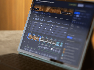 Video editor for EdTech platform edtech figma interface learning tools lms saas ui ux video editing tool video editor