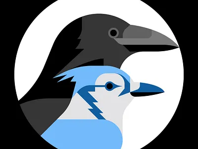 The Suburban Morrigan animal bird branding graphic design illustration illustrator logo vector