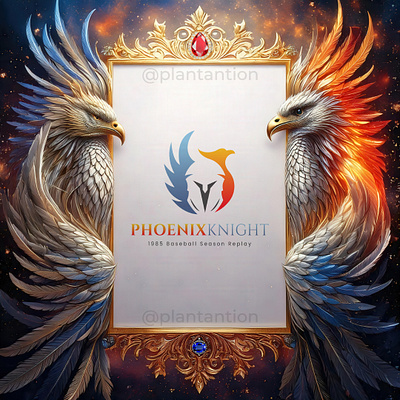 Phoenix Knight logo graphic design logo