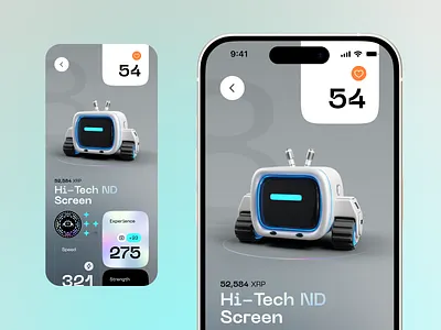 NFT Mobile App 3d robot android app design blockchain crypto crypto app interface ios mobile app mobile design nft nft app nft art nft marketplace nft mobile app product design token ui ux