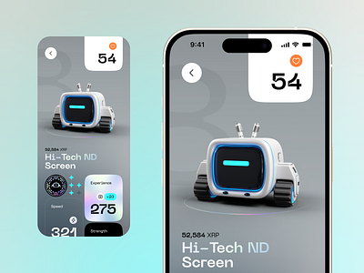 NFT Mobile App 3d robot android app design blockchain crypto crypto app interface ios mobile app mobile design nft nft app nft art nft marketplace nft mobile app product design token ui ux