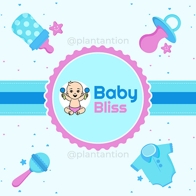 Baby Bliss logo graphic design logo