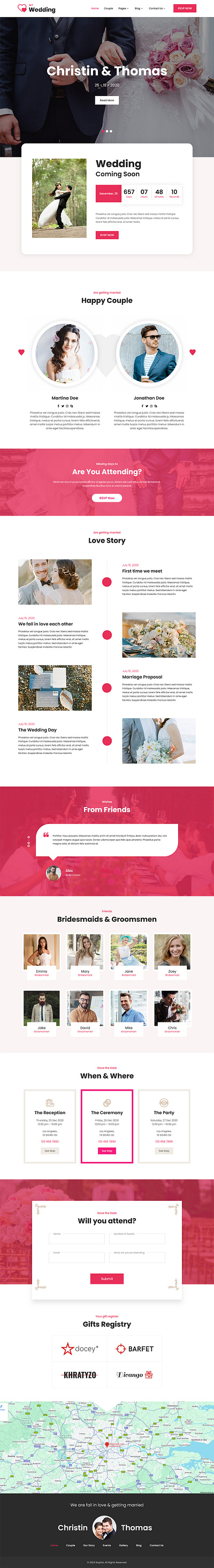 Wedding Lite - Free Wedding WordPress Theme free matrimonial theme