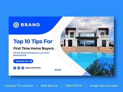 Real estate or house sale business promotion web banner advertising banner brand design branding business design discount illustration real estate template thumbnail video cover web banner