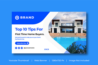 Real estate or house sale business promotion web banner advertising banner brand design branding business design discount illustration real estate template thumbnail video cover web banner