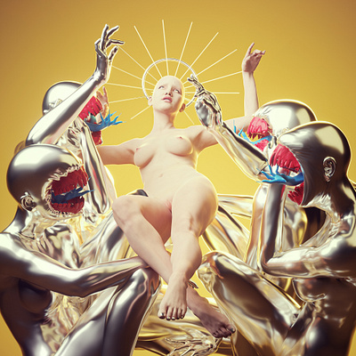 Apparition 3d c4d freak monster nft octane render zbrush
