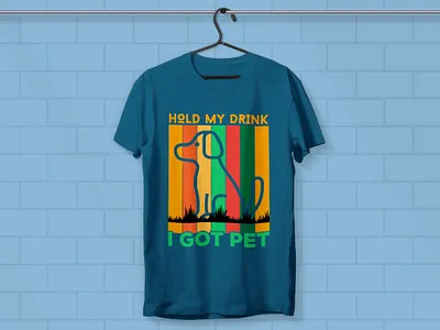 Dog t-shirt design typography dog shirt