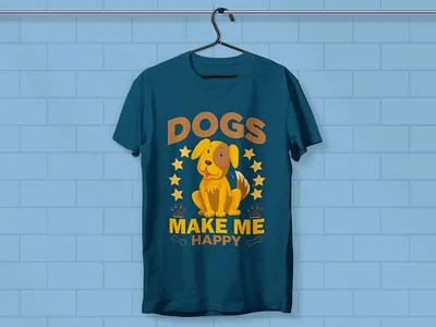 Dog t-shirt design typography dog shirt
