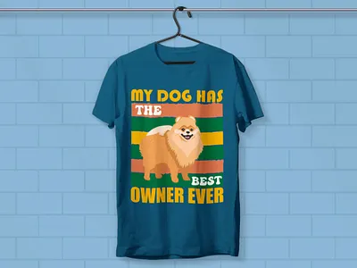 Dog t-shirt design typography dog shirt