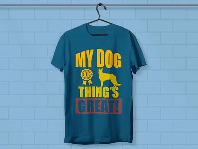 Dog t-shirt design typography dog shirt