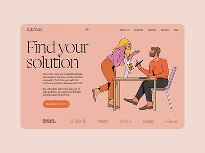 Stylefinder — Choose a Style choose style illustration projects stylefinder web