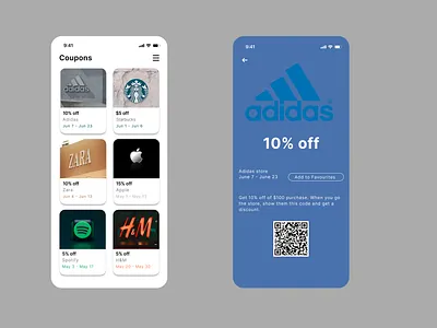Redeem Coupon app design graphic design illustration typography ui ux