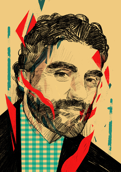 Oscar Isaac actor faces illustrated illustrated portrait illustration illustrator oscar isaac people portrait portrait illustration portraits portraiture procreate