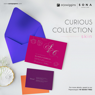 Curious Collection Skin: Premium papers from Arjowiggins.