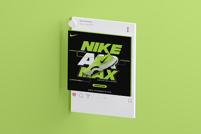 Nike Shoes Instagram Post Design Templates branding graphic design nike nikeairmax nikeshoe social media post socialmedia designer typography