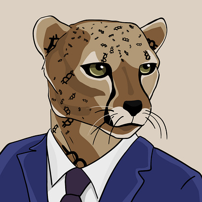 Cheetah Avatar Design art avatar character design digital art digital painting drawing illustration