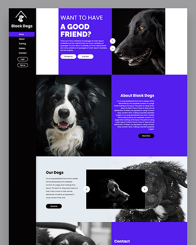 Black Dogs bootstrap cat css dog html5 pets puppy shops responsive template