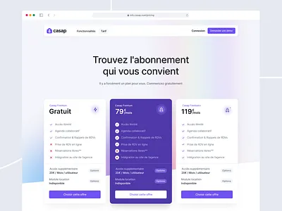 💰 Pricing Page business casap clean glass glassmorphism gradient packages payment plan pricing pricing page purchase ui