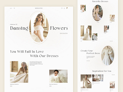 E-commerce concept concept e commerce fashion figma freelance landingpage main screen minimalist product design shop store ui ui consept ux web ui webdesign website website design wedding