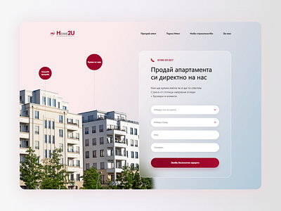 Home2U Design Vol.1 agency apartment architecture building home house landing page properties real estate real estate website realestate residence ui uiux ux web web design website