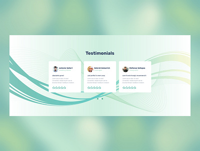 Testimonials UI Design junior ui design reviews design testimonials ui ui design web design