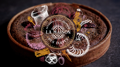 La Maison Des Tartes artisanal belgium branding brussels cook cooking craft food graphic design handmade illustration logo pie
