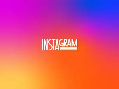 Instagram Minimalist branding graphic design illustration logo typography ui vector