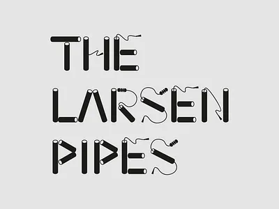Pipes and caves lettering customtype design glyphs graphic design lettering logo logo design logodesign logotype type design typo typography vector wordmark