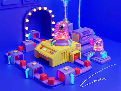 Energy Factory 3d blender