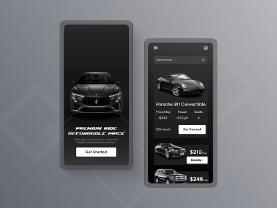 Rental App app design graphic design motion graphics ui ux