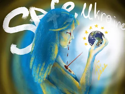 "save UKRAINE" art babygirls design illustration ukraine stopwarinukraine