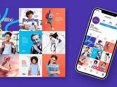 Allbe branding design graphic identity logo