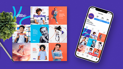 Allbe branding design graphic identity logo