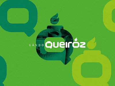 Gás do Queiroz branding design graphic identity logo