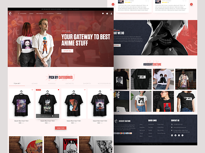 Homepage For Anime Merch Store #DissentCulture animation anime art black crypto design design. ecommerce idea landing legendary store trending ui website