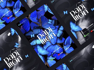 Papillon branding design graphic identity logo
