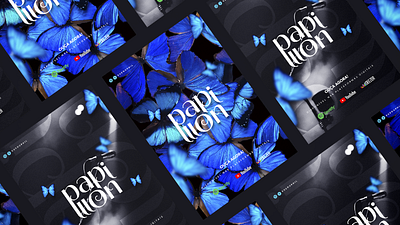 Papillon branding design graphic identity logo