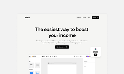 Landing page design design fintech framer graphic design ui visual design